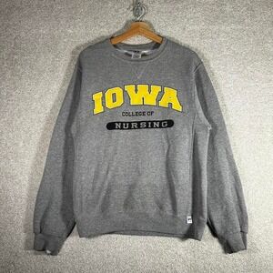 Vintage 2000s Iowa school of nursing Russell athletic college crewneck